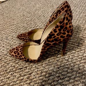 Leopard print heels